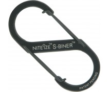 Карабин S-Biner Slidelock (Nite Ize) №1 черный, 2шт в уп