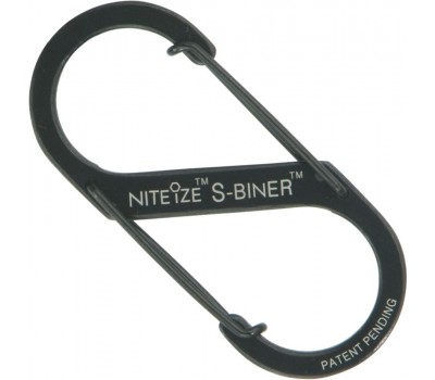 Карабин S-Biner Slidelock (Nite Ize) №1 черный, 2шт в уп